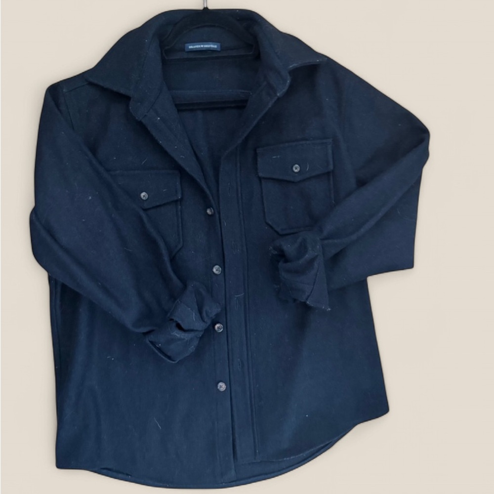 Brandy Melville Dark Blue Button-Up Shacket
